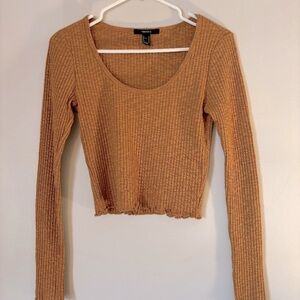 Long-Sleeve Scoop Neck Top